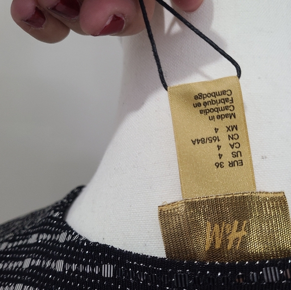 H&M BRAND NEW SPARKLE DRESS SIZE 4 - Picture 9 of 9